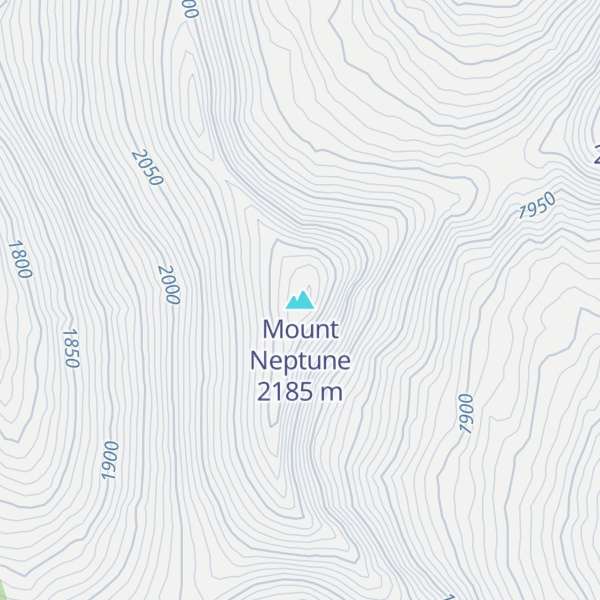Map of Mount Neptune