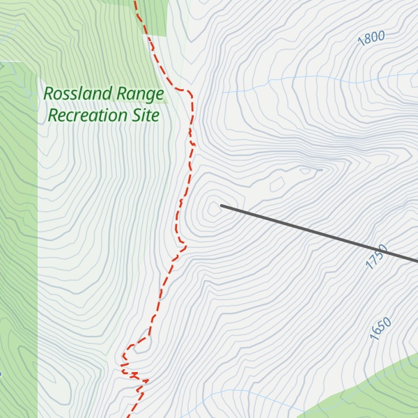 Map of Grey Mountain