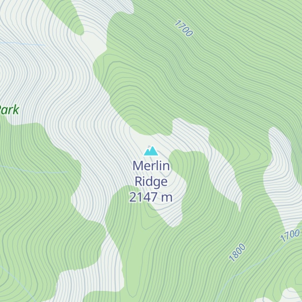 Map of Merlin Ridge