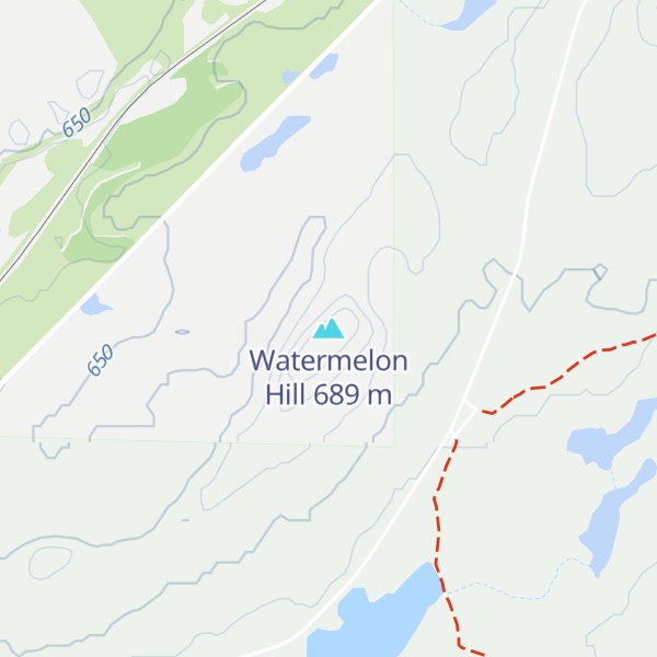 Map of Watermelon Hill