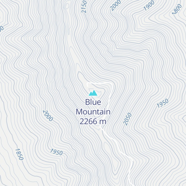 Map of Blue Mountain