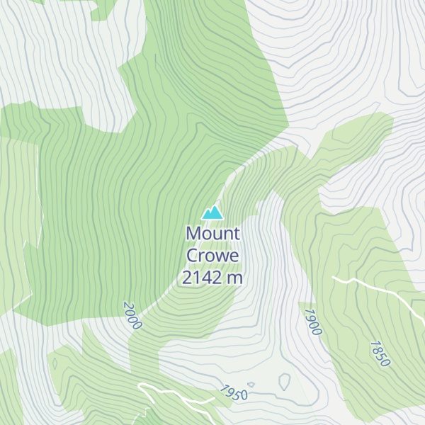 Map of Mount Crowe