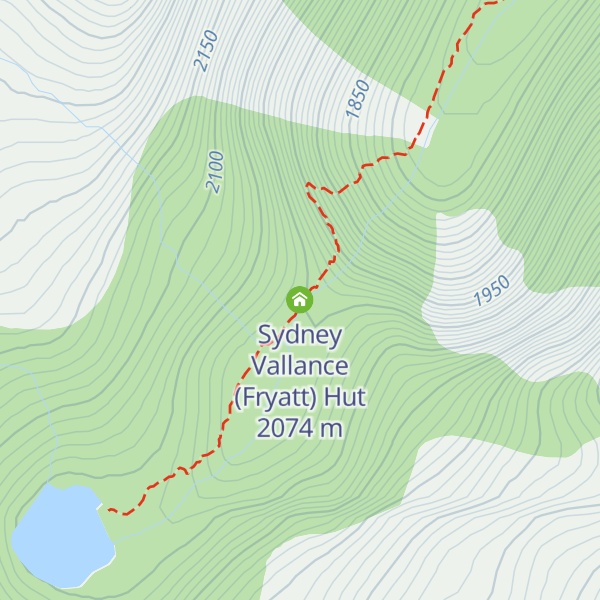 Map of Sydney Vallance (Fryatt) Hut