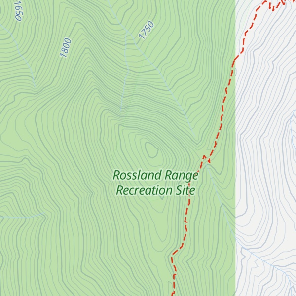 Map of Record Mountain