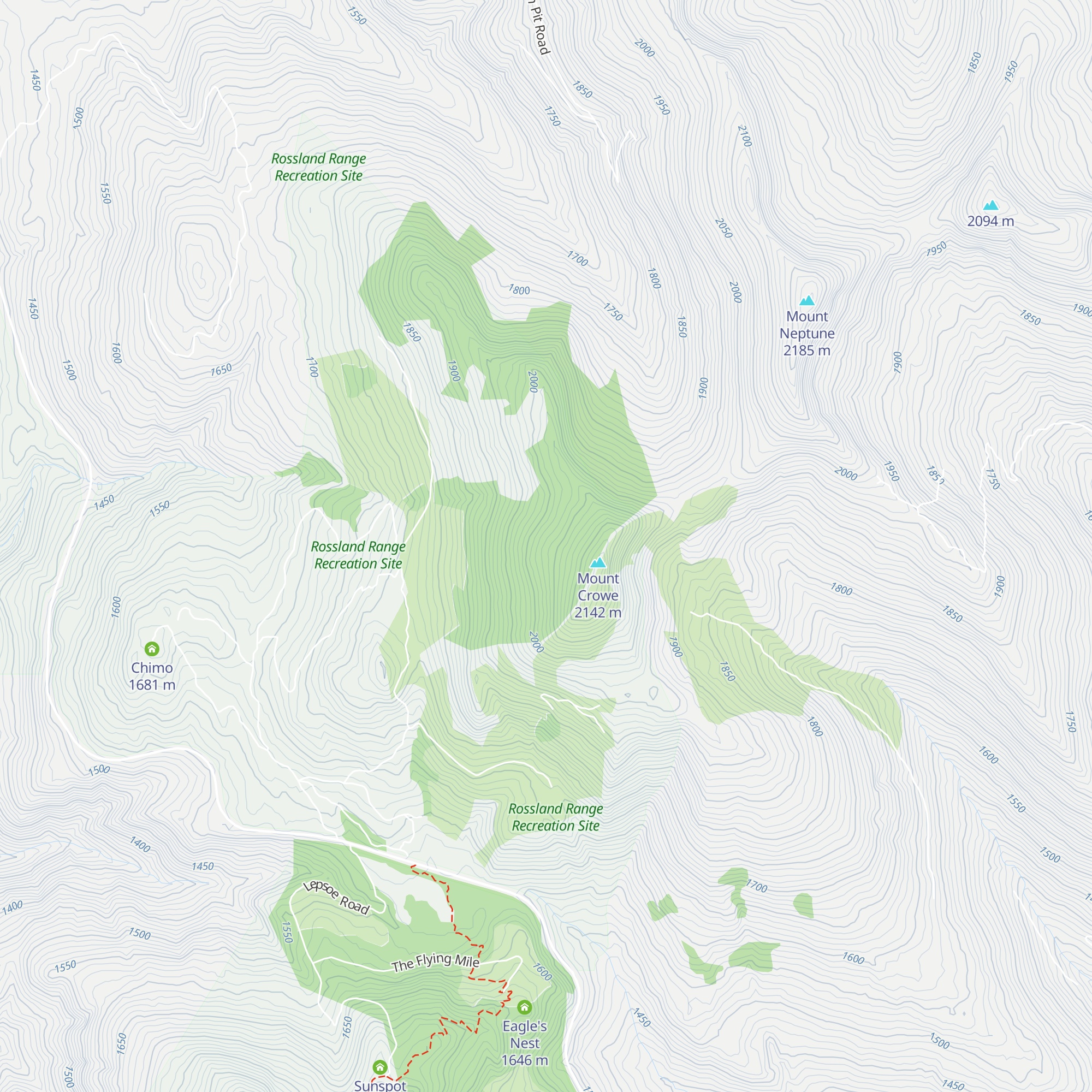 Crowe's Nest map