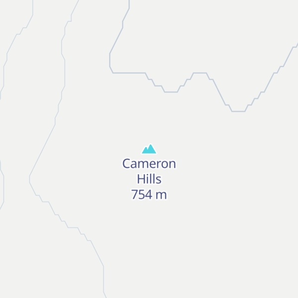 Map of Cameron Hills