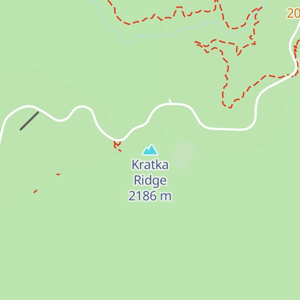 Map of Kratka Ridge