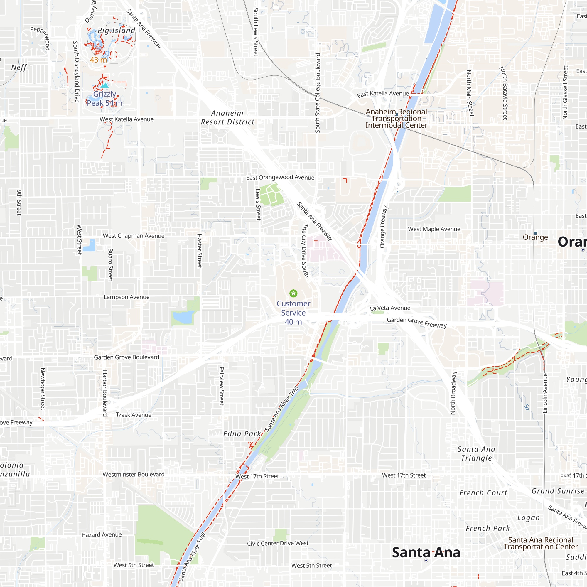 Customer Service map