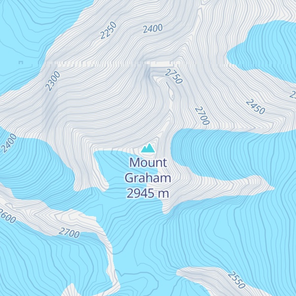 Map of Mount Graham