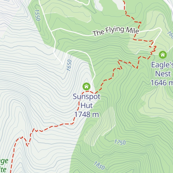 Map of Sunspot Hut