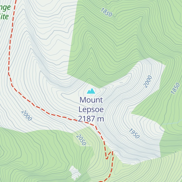 Map of Mount Lepsoe