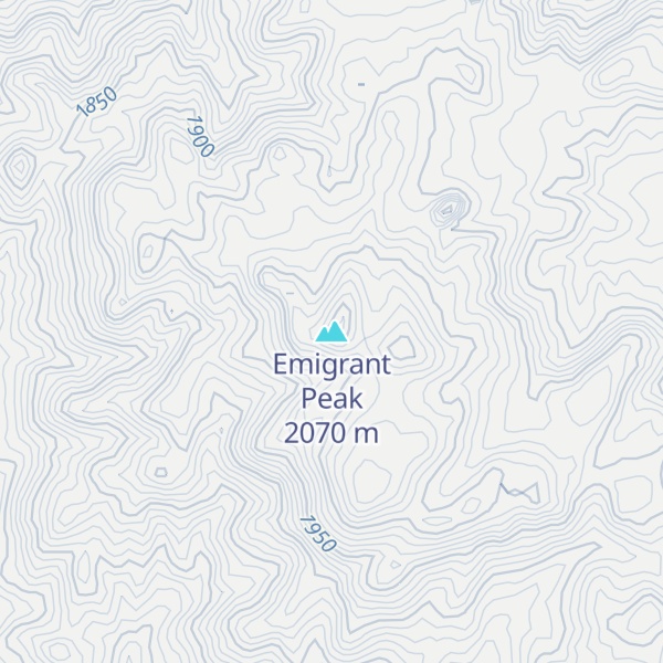Map of Emigrant Peak
