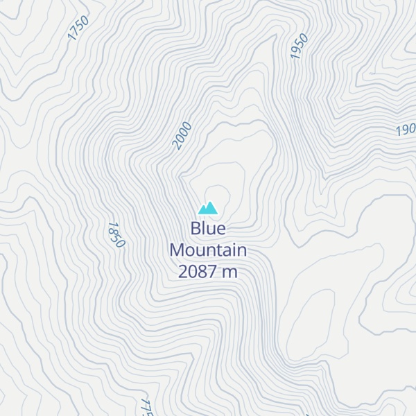 Map of Blue Mountain