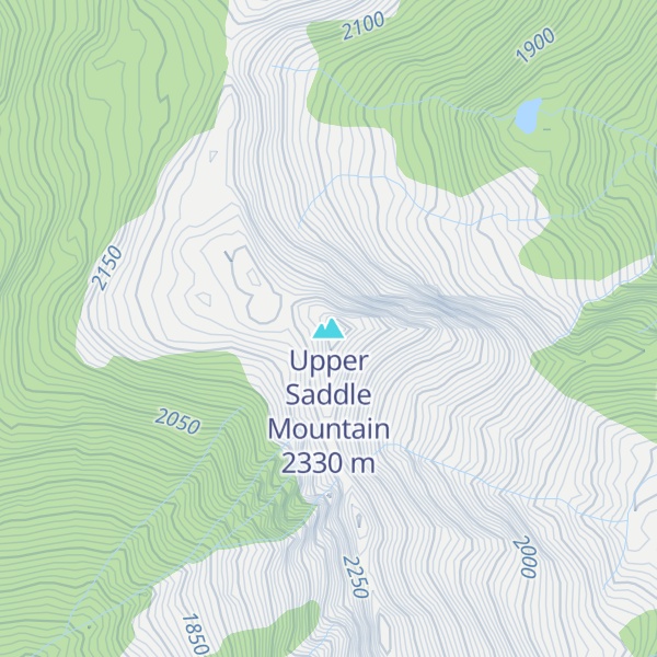 Map of Upper Saddle Mountain