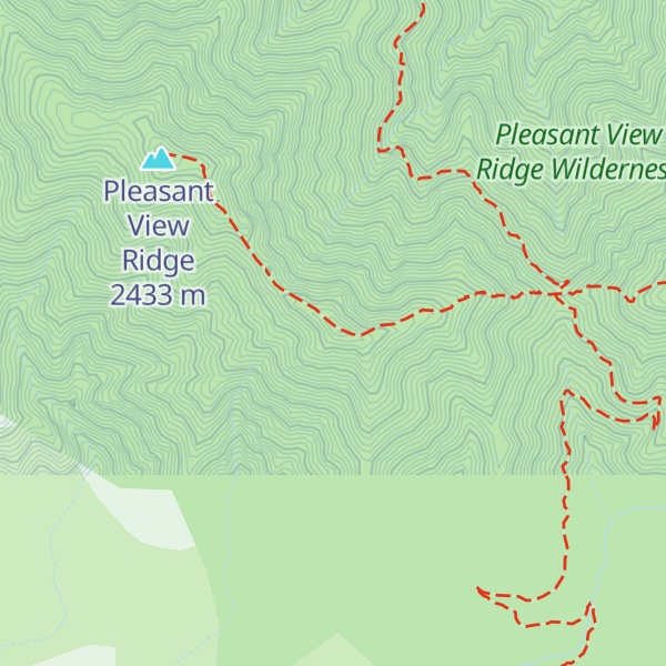 Map of Will Thrall Peak