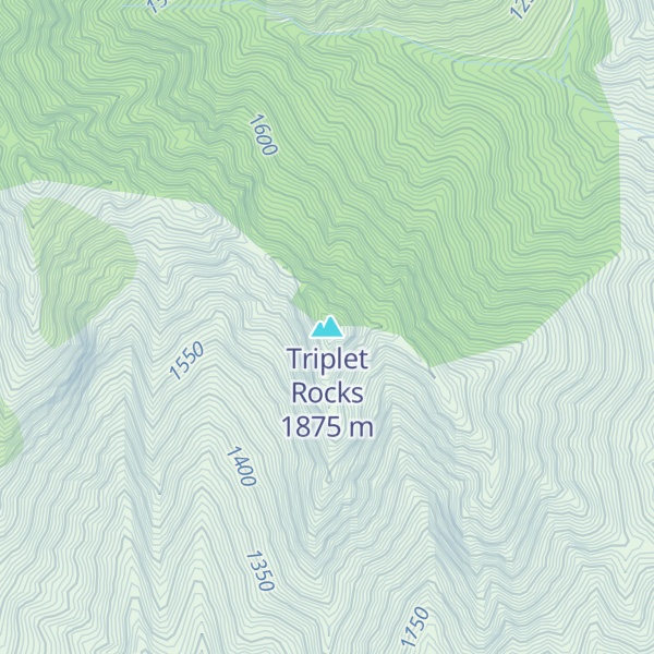 Map of Triplet Rocks