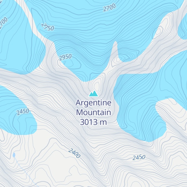 Map of Argentine Mountain