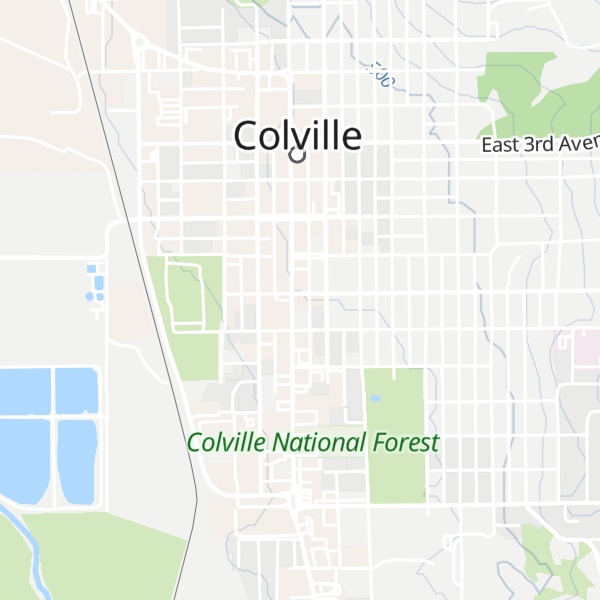 Map of Colville Travel