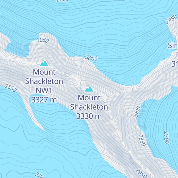 Map of Mount Shackleton