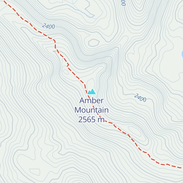 Map of Amber Mountain