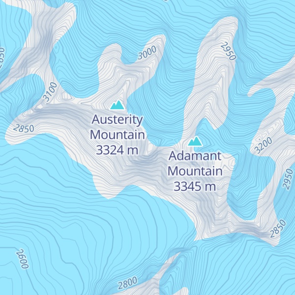 Map of Turret Peak