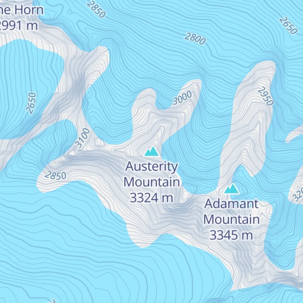 Map of Austerity Mountain