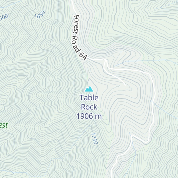 Map of Table Rock