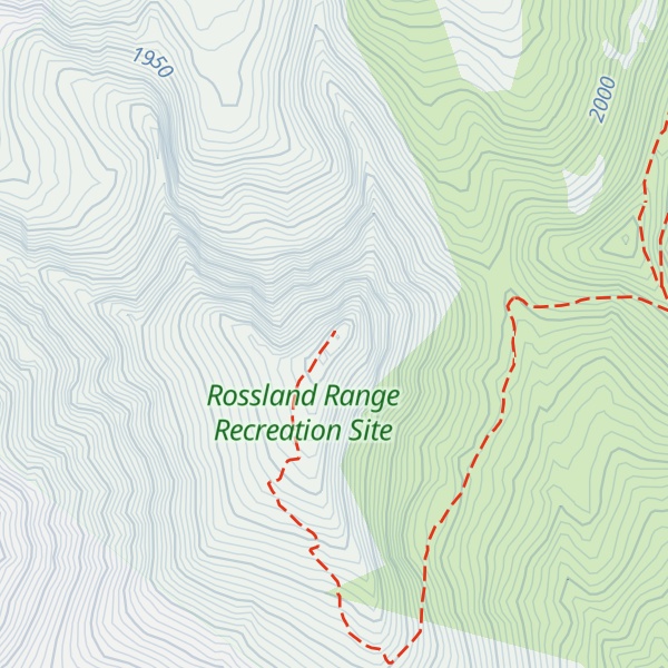 Map of Old Glory Mountain