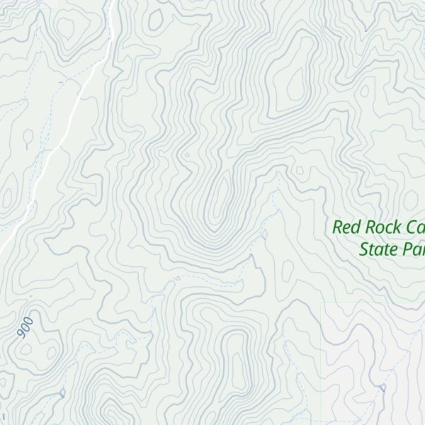 Map of Red Buttes