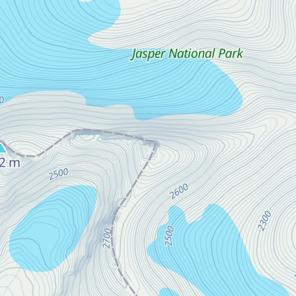 Map of Lick Peak