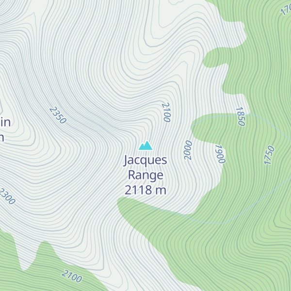 Map of Jacques Range