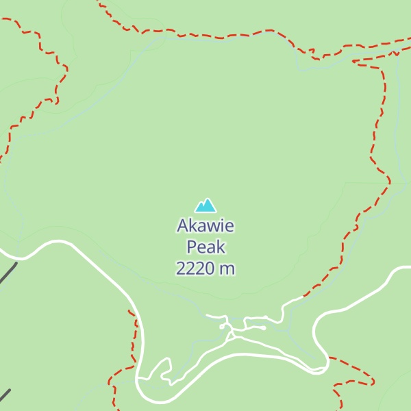 Map of Akawie Peak