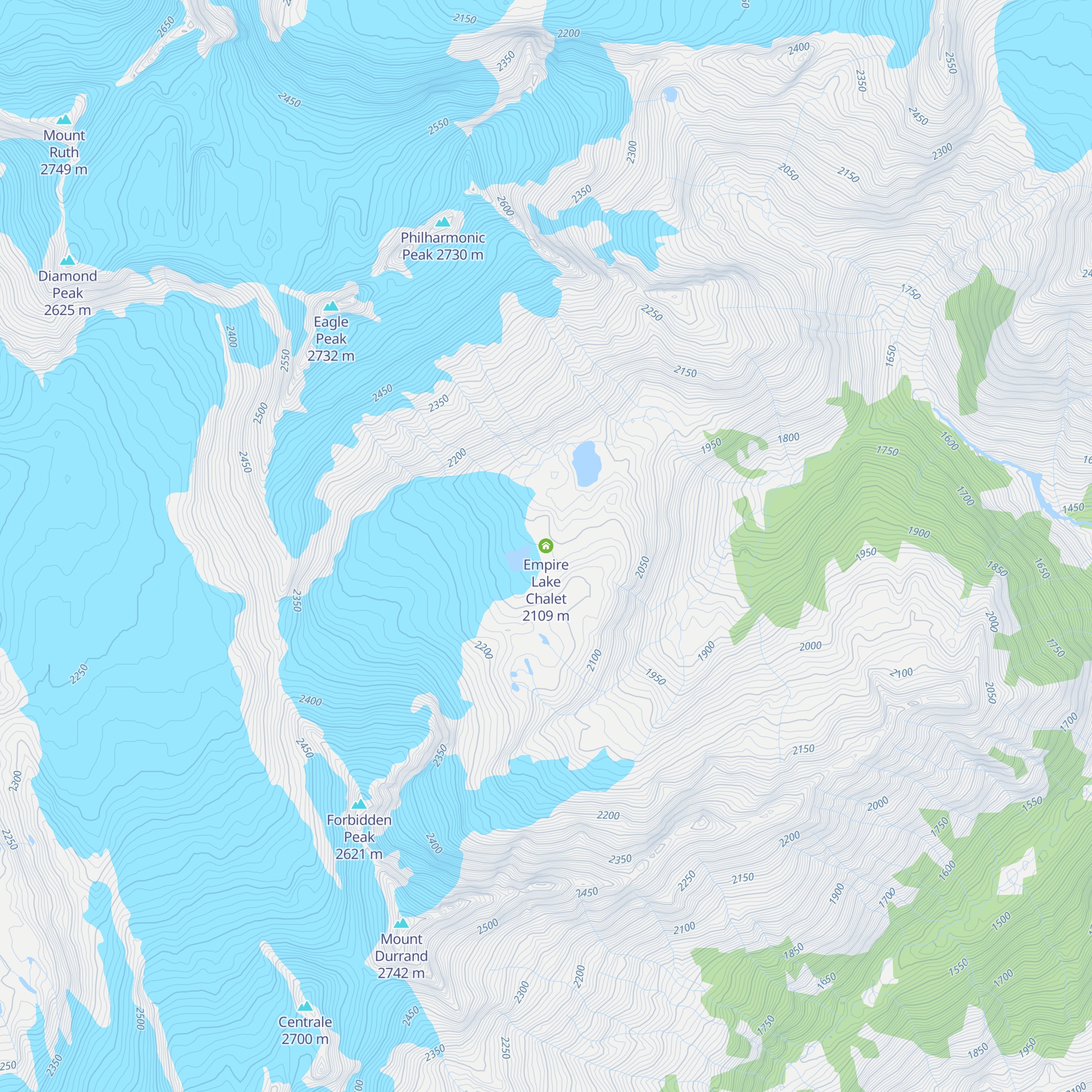 Empire Lake Chalet map