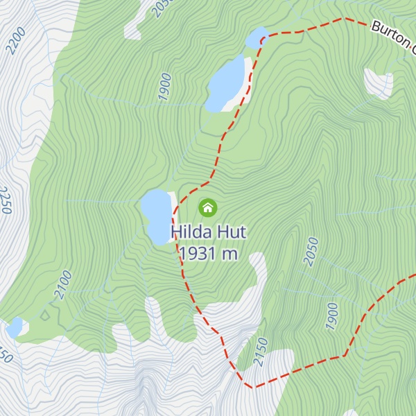 Map of Hilda Hut