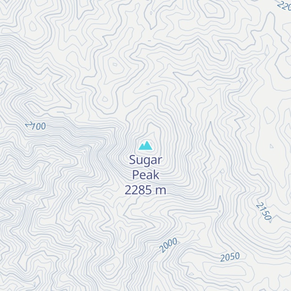 Map of Sugar Peak