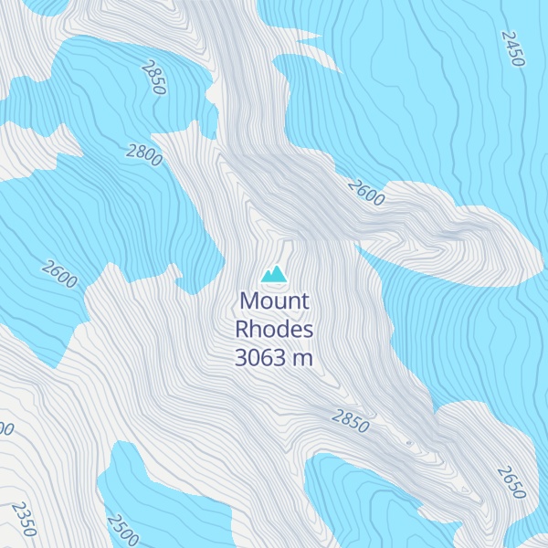 Map of Mount Rhodes