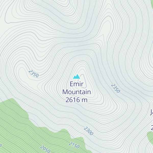 Map of Emir Mountain