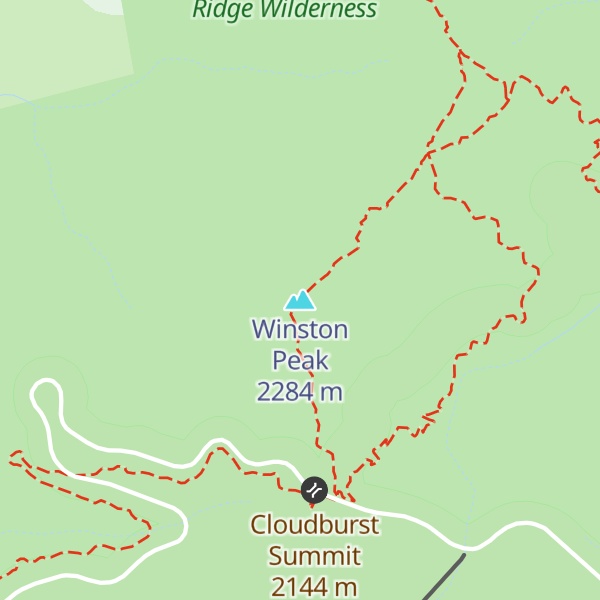 Map of Winston Peak