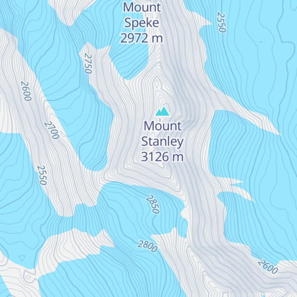 Map of Mount Livingstone