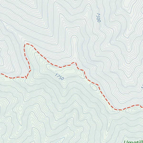 Map of Deadman Peak