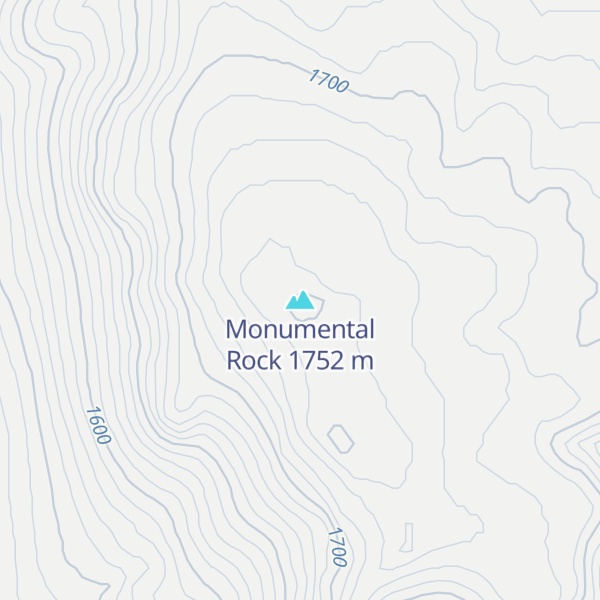 Map of Monumental Rock