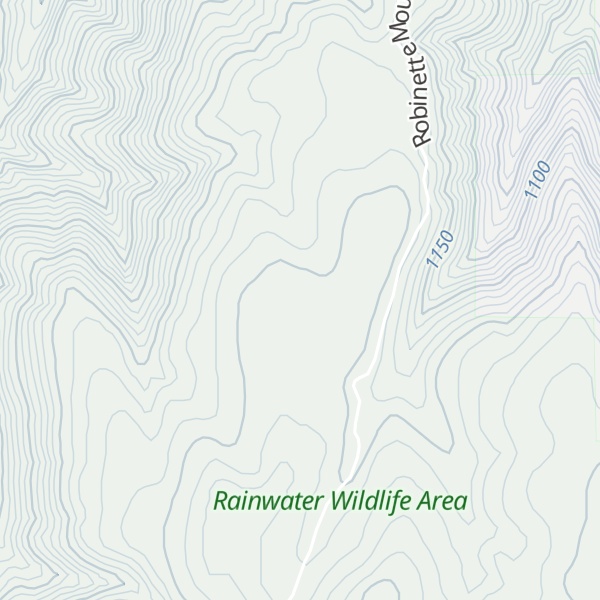 Map of Robinette Mountain