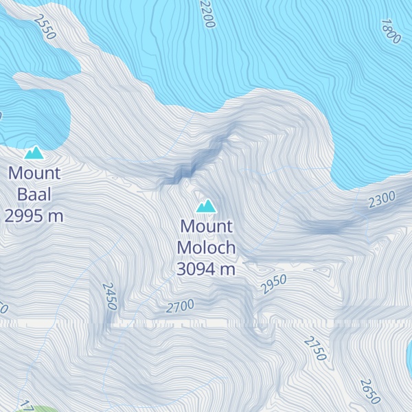 Map of Mount Moloch