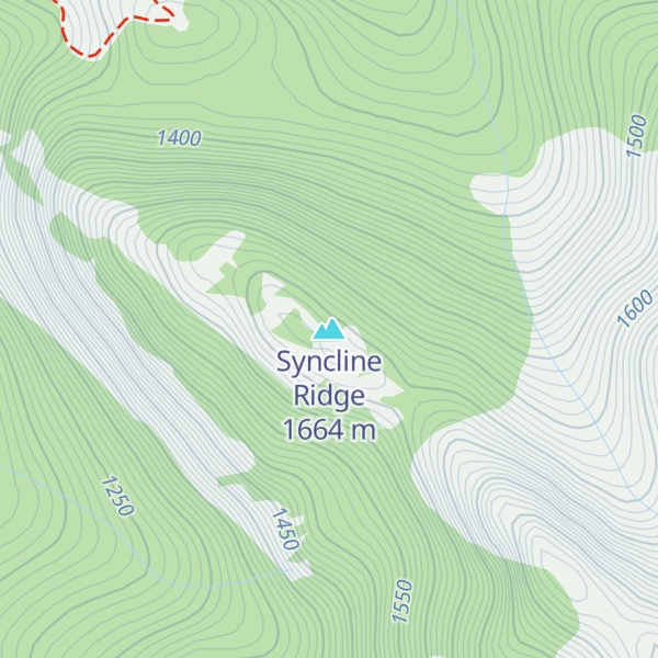 Map of Syncline Ridge