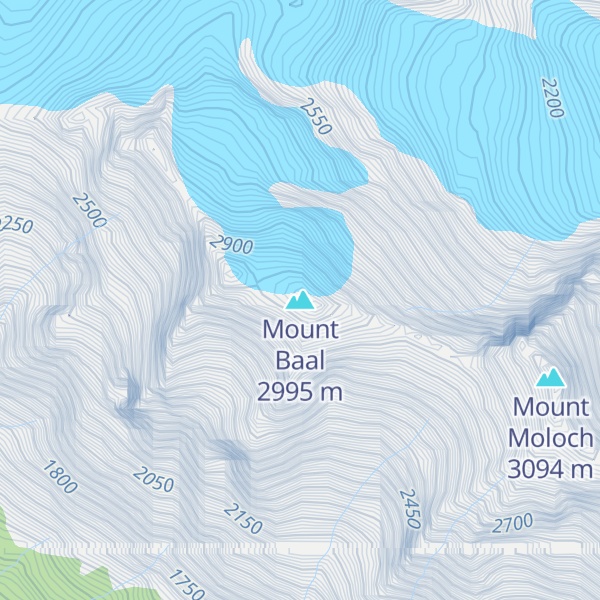 Map of Mount Baal