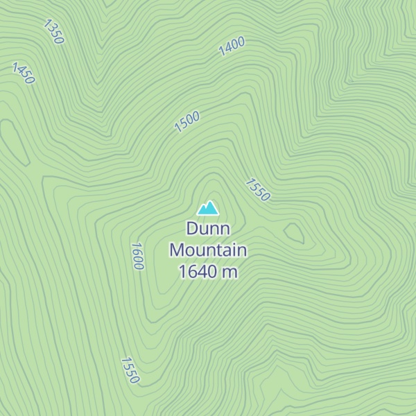 Map of Dunn Mountain