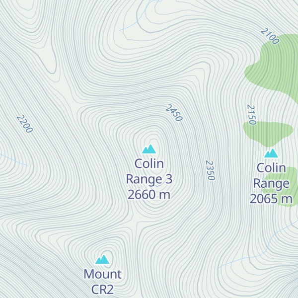 Map of Colin Range 3