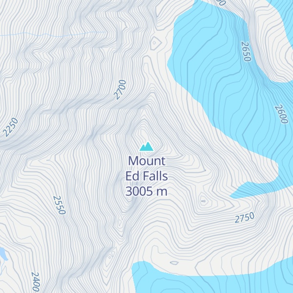 Map of Mount Ed Falls