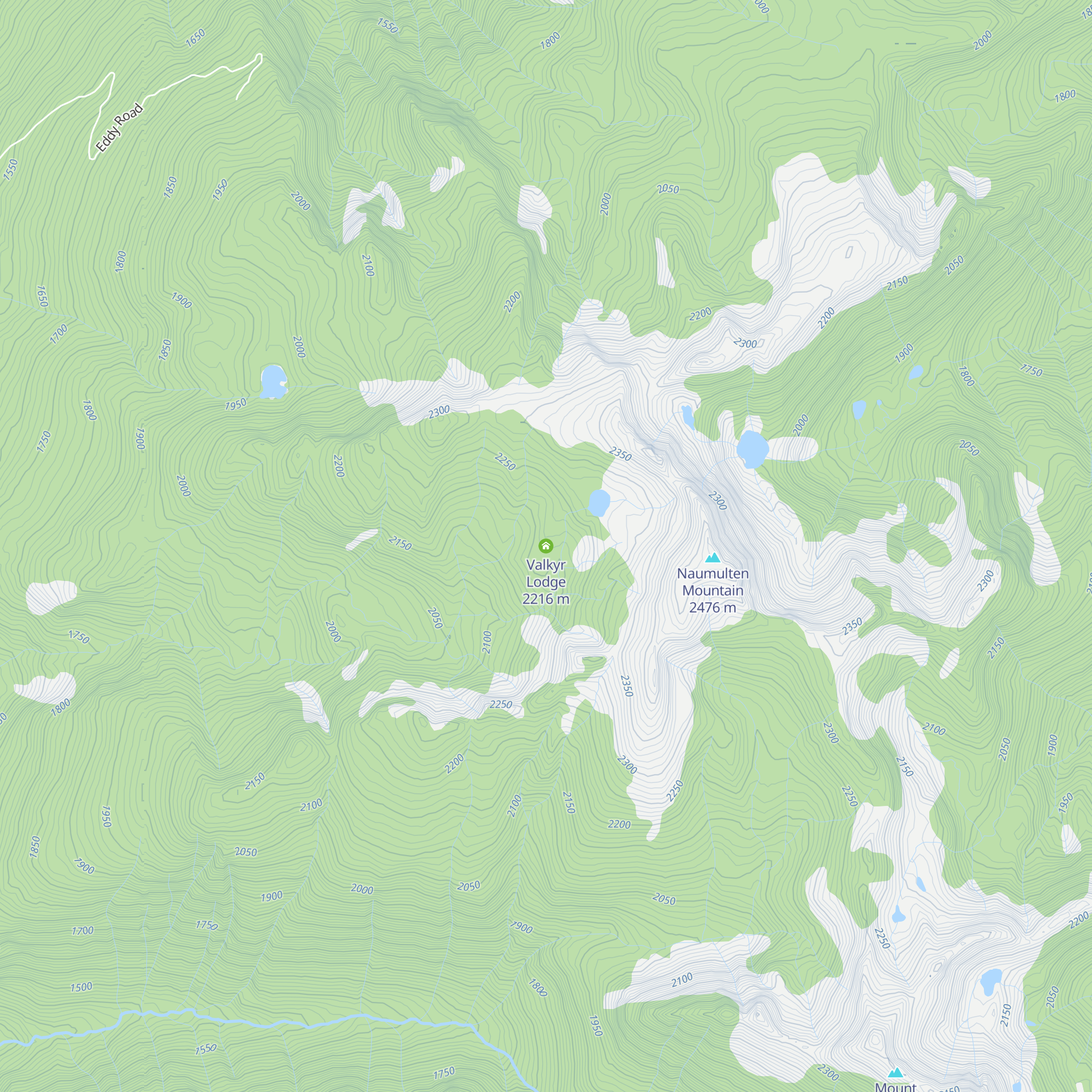 Valkyr Lodge map