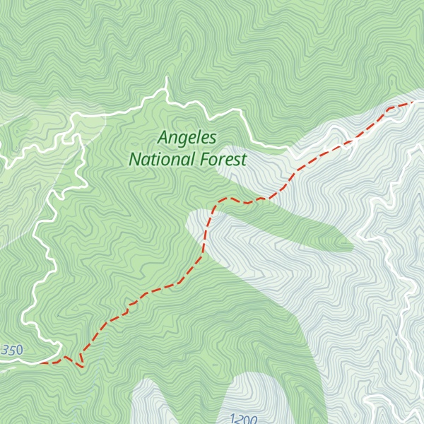 Map of Monrovia Peak